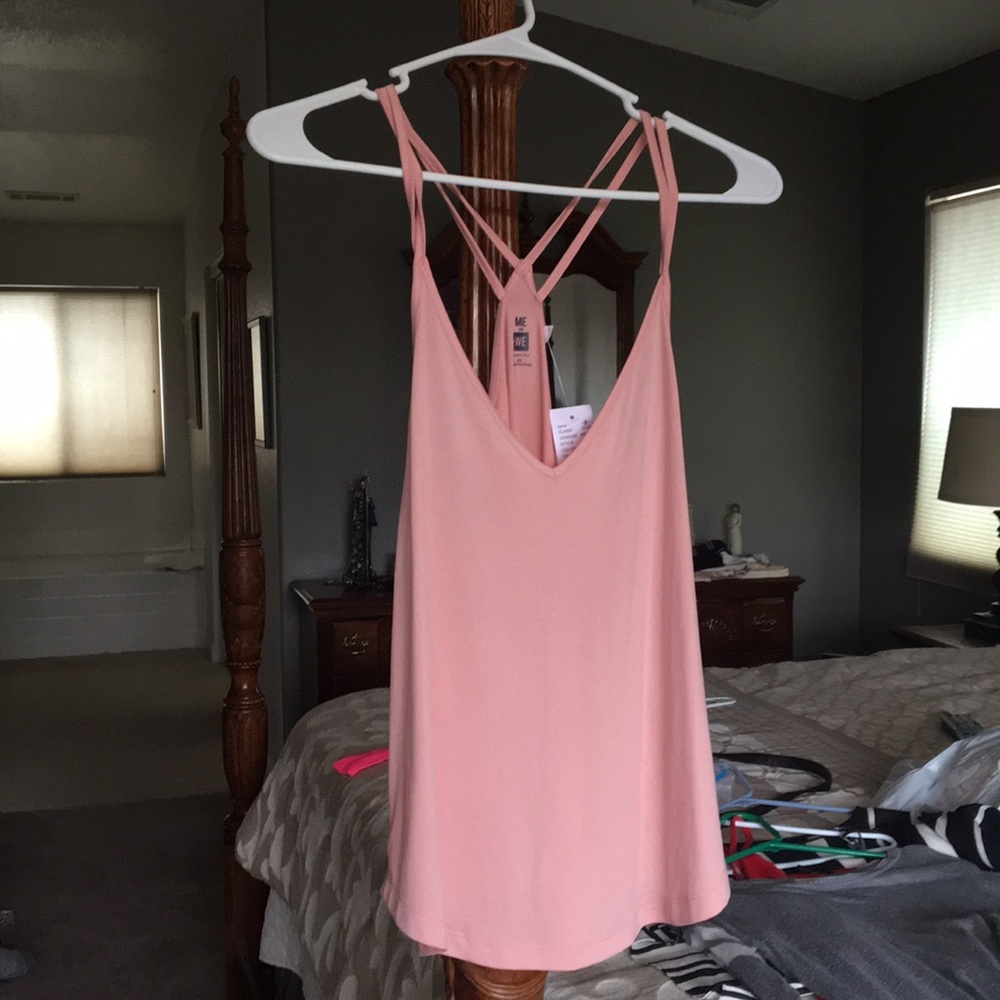 brand new pink tank top